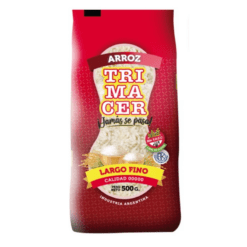 Arroz TRIMACER largo fino 500Gr