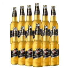 Cerveza Miller RUBIA 1l CAJON 12u RETORNABLE