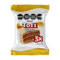 ALFAJOR TOFI BLANCO TRIPLE 73G