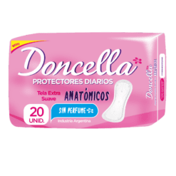 Protector diario Doncella anatómico sin perfume x20u