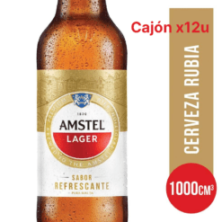 Cerveza Amstel Lager 1L CAJON 12u RETORNABLE