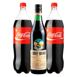 Combo Fernet Branca 750ml + 2 Coca Cola 1.5lts