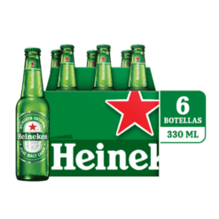 Cerveza Heineken Six Pack botellas 330ml