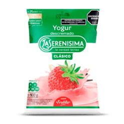 Yogurt descremado Frutilla clásico La Serenísima 1lt