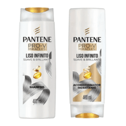 Shampoo + Acondicionador Pantene Liso Infinito 400ml ( precio x unidad $ 5100 )