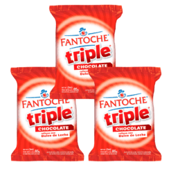 Alfajor triple Fantoche Negro x 3u ( precio x unidad $ 580 )