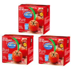 Puré de tomates Arcor 530grs x3u ( precio x unidad $ 750 ) )
