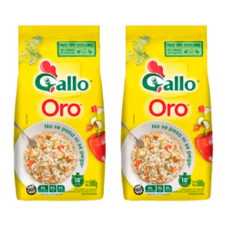 Arroz Gallo Oro bolsa 500gr x2u (Precio $1050 c/u)