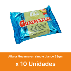AHORRO 19% Alfajor Guaymallen simple blanco 38grs x10u ( $ 210 la unidad )