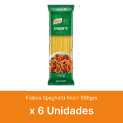 AHORRO 53 % Fideos Spaghetti Knorr 500grs x6 Unidades ( $ 1100 la unidad )