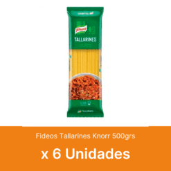 AHORRO 53% Fideos Tallarines Knorr 500grs x6 Unidades ( $ 1100 la unidad )