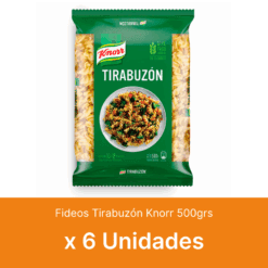 AHORRO 53% Fideos Tirabuzón Knorr 500grs x6 Unidades ( $ 1100 la unidad )