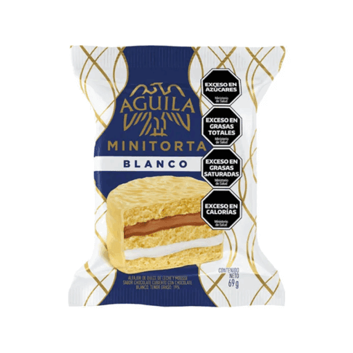 Alfajor Aguila Minitorta Blanco triple 69grs