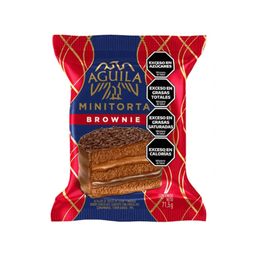 Alfajor Aguila Minitorta Brownie triple 71,5grs