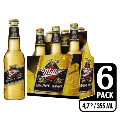 Cerveza Miller 6 botellas 355ml