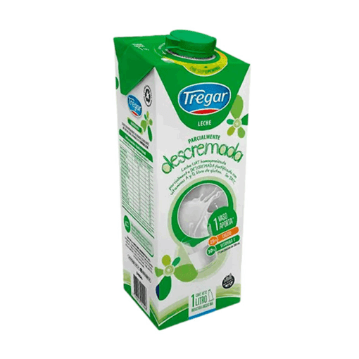 Leche descremada Tregar 1lt