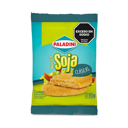 Milanesas de soja Paladini clásicas x2u 165grs