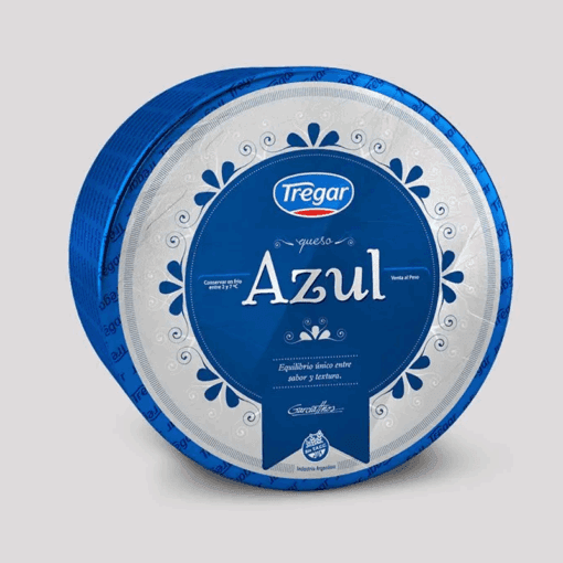 Queso azul Tregar 1/4 HORMA Precio x KG $ 21.100(venta al peso)