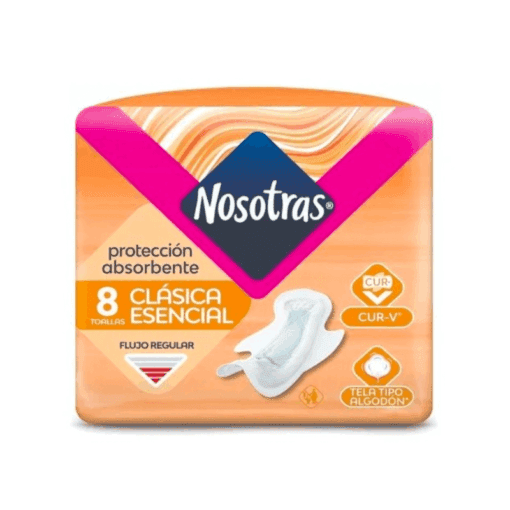 Nosotras toallitas clásicas suave x8u