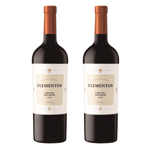 Vino Elementos Cabernet Sauvignon 750ml X2u ( $ 3450 x unidad )