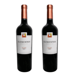 Vino Elementos Malbec 750ml X2u ( $ 3450 x unidad )