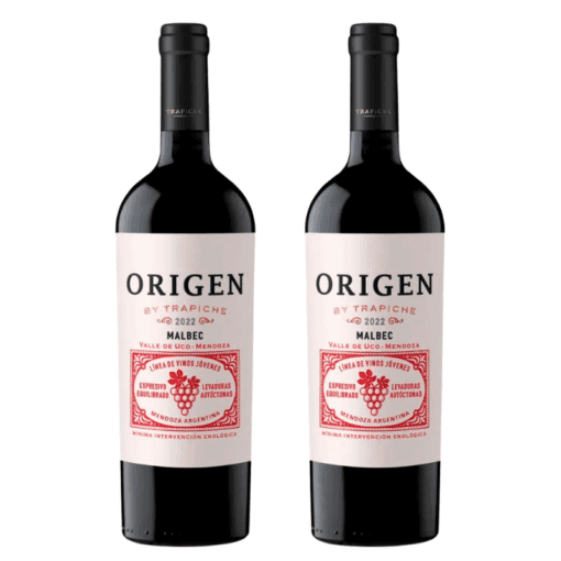 Vino Origen Malbec 750ml X2u ( $ 4100 x unidad )