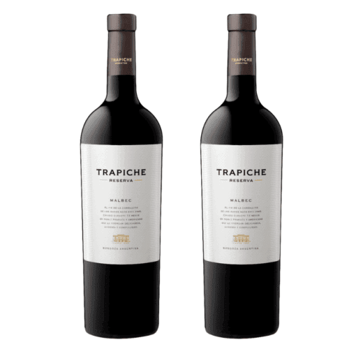 Vino Trapiche Reserva Malbec 750ml X2u ( $ 5900 x unidad )