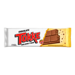 Chocolate Tokke con leche y maní 62grs