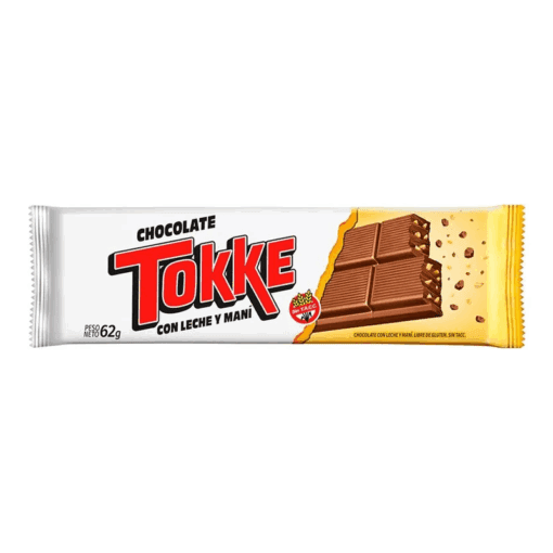 Chocolate Tokke con leche y maní 62grs