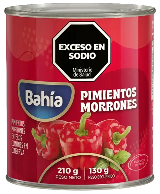 Pimientos morrones Bahía 185grs
