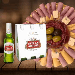 Tabla de fiambres + Six Pack Stella Artois 330ml