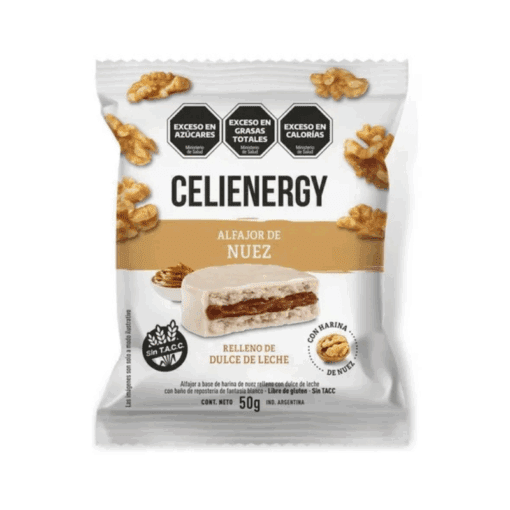 Alfajor Celienergy nuez 50g s/tacc