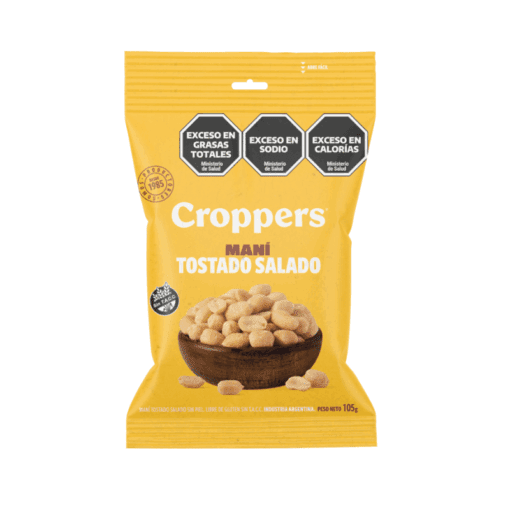 Croppers maní tostado salado 105g s/tacc