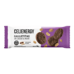 Galletitas Celienergy cacao y mani 130g s/tacc