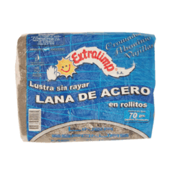 Lana de acero en rollitos Extralimp x10u