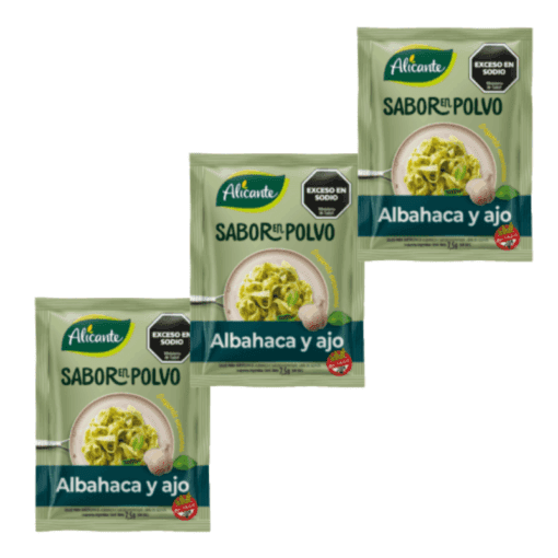 Sabor en polvo Alicante albahaca y ajo 7,5grs x3u