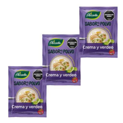 Sabor en polvo Alicante crema y verdeo 7,5grs x3u