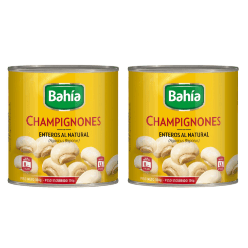 Champignones enteros Bahia 184grs x2u