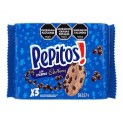 Galletitas Pepitos c/hips Carury x3 357grs