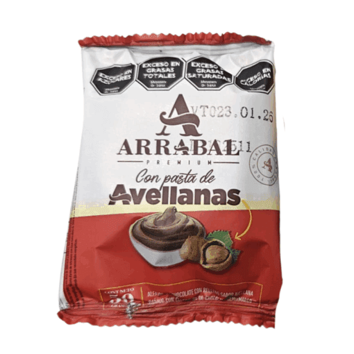Alfajor Arrabal c/avellanas 50grs
