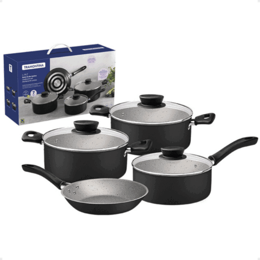 BATERIA LINZ NEGRA 7 PZS TRAMONTINA