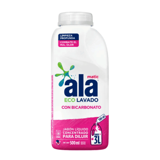 Jabón Liquido Ala con bicarbonato 500cc Rinde 3L