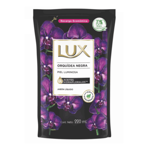 Jabón líquido Lux Orquídea Negra 220ml