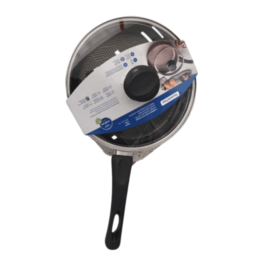Sartén 24cm teflón con mango/tapa TRAMONTINA