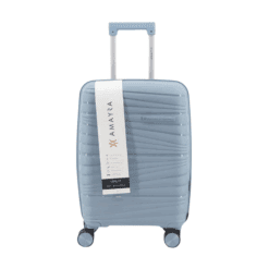Valija Amayra rígida celeste 20"
