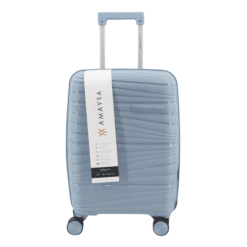 Valija Amayra rígida celeste 24"