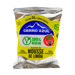 Alfajor Cerro Azul Mousse de limón Vegano SIN TACC 55grs