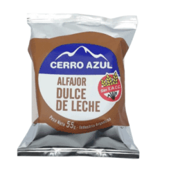 Alfajor Cerro Azul Dulce de leche clásico SIN TACC 50grs
