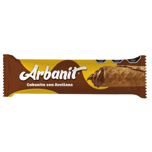 Cubanitos con avellanas Arbanit 26grs
