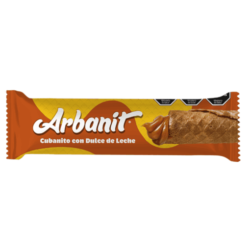 Cubanitos con dulce de leche Arbanit 26grs